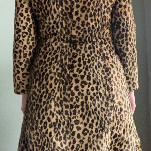 SOLD Mango leopard print faux fur coat - Picture 10 of 11